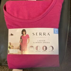 NWT Sierra ladies, summer dress, fuchsia size large